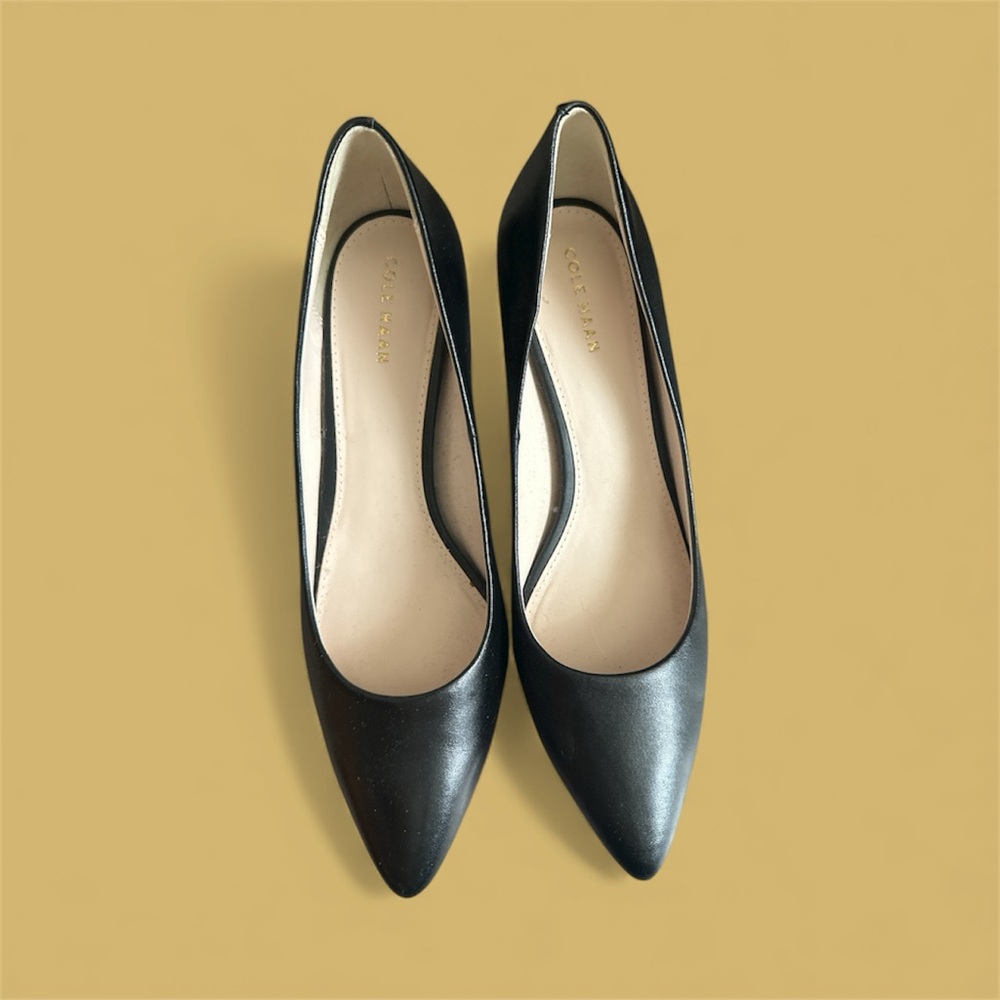 Cole Haan Black Leather Heels